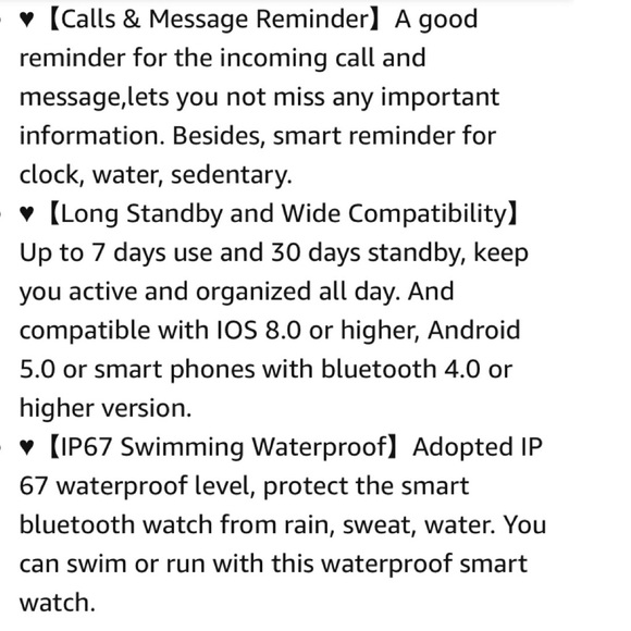 Unisex Smart Watch, Fitness Tracker - Picture 8 of 12